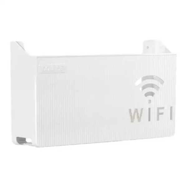 Router Storage Box Wall-mounted Plastic Cable Power Bracket Box Home Decoration Wireless Router Wifi Decoration Set-top Box Rack( random color ) - Image 10