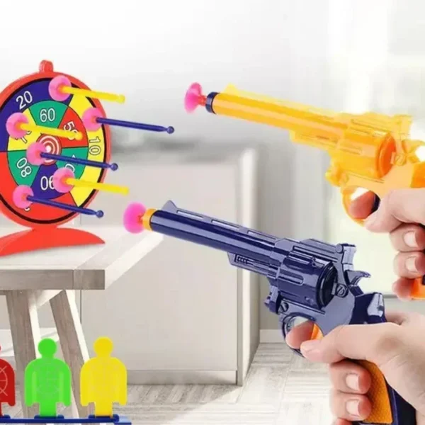 Double Shooting Gun For Kids with Ducks | Soft Bullet Gun Fire