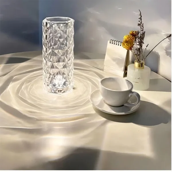 LED Touch Sensor Diamond Table Lamp Small Waist Crystal Decoration Light For Bar Bedroom Bedside Coffee Desk Night Lighting Gift - Image 4