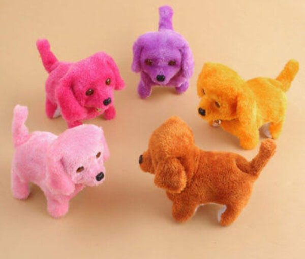 Electronic Plush Walking Barking Dog Toys (Random Color)