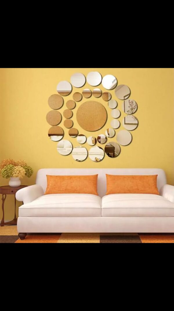 circles Acrylic mirror wall stickers