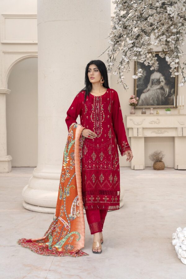 ZARMEEN & EMAAN® Boring Viscose Embroidery  Unstitched l 3 PIECES