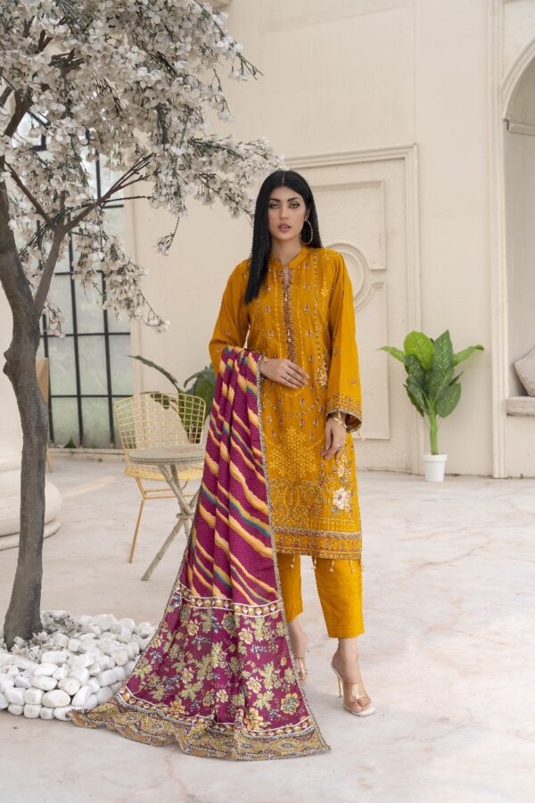 ZARMEEN & EMAAN® Boring Viscose Embroidery  Unstitched l 3 PIECES