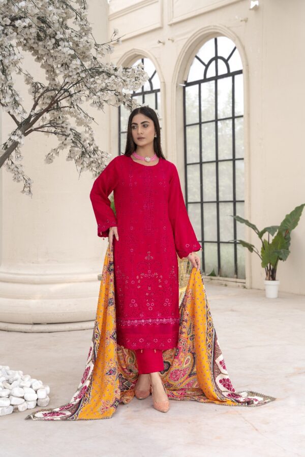 ZARMEEN & EMAAN® Boring Viscose Embroidery  Unstitched l 3 PIECES