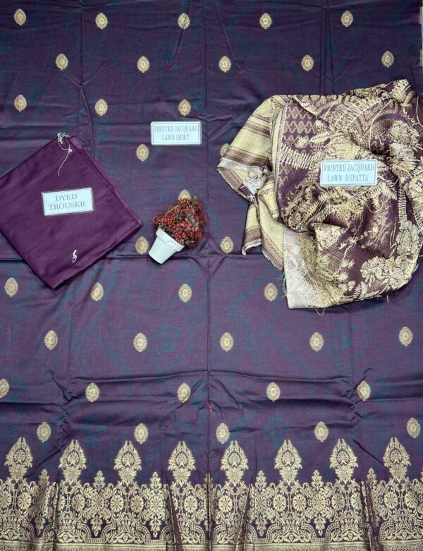 Alkaram Studio 3 PIECES, unstitched suits Casual Wear| Summer 24 - Image 3