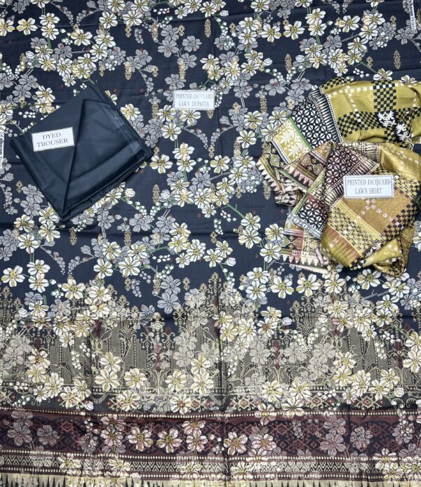 Alkaram Studio 3 PIECES, unstitched suits Casual Wear| Summer 24 - Image 3