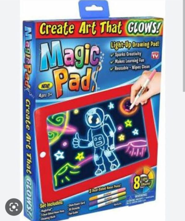 Magic Pad Create Art That GLOWS Light Up LED Board Draw For Sketch / Create / Doodle / Write / Learning Tablet - Image 2