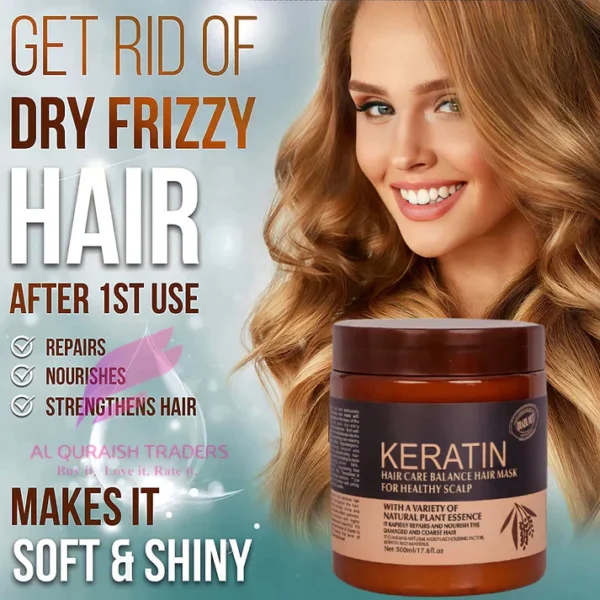 Brazil Nut Keratin Hair Mask 500ml - Image 3